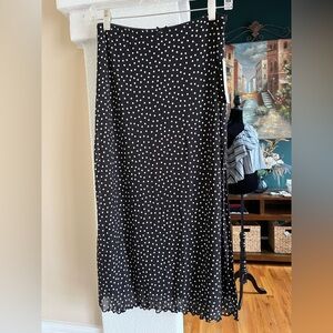 URBAN Romantics Black and White Polka Dot Skirt